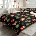 thumbnail image 2 of Yspwyqan Black Christmas 3 Piece Twin XL Size Comforter Set, Cartoon Gingerbread Soft All Season Bedding Set for Holiday Bedroom Decoration, Included 2 Pillowcases, 2 of 7