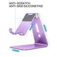 thumbnail image 4 of Soporte para teléfono celular OMOTON C2 de aluminio ajustable morado, 4 of 7
