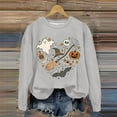 thumbnail image 3 of Halloween Sweatshirts for Women 2025 Long Sleeve Crewneck Cute Graphic Sweatshirt Halloween Outfits Pullover Tops, 3 of 4