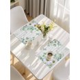 thumbnail image 5 of Eucalyptus Leaves Placemats Set of 4, Daisy Spring Floral Botanical Wooden Placemats for Dining Table, Place Mats for Kitchen Tabletop, Waterproof Wipeable Dining Table Mats Set, 5 of 9