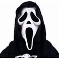thumbnail image 2 of Máscara de Halloween de película Scream 6 The Ghost Face cosplay de felpa máscara de terror para hombres (blanco), 2 of 3
