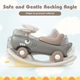 thumbnail image 6 of Costway Convertible Rocking Horse & Sliding Car with Detachable Balance Board Dark Gray, 6 of 10