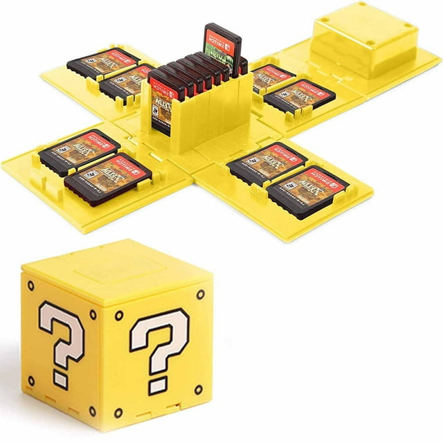 Games Storage Case for Nintendo Switch - Switch Game Card Holder Game Storage Cube Game Card Organizer for Nintendo Switch with 16 Game Card Slots