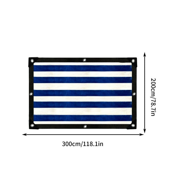 Toldo rectangular para exteriores, protección solar para piscina, jardín, prado, playa, casa, patio, cochera, baño. Resistente, impermeable, plegable y portátil. Estructura metálica.