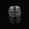 thumbnail image 4 of Unisex Retro Eagle Wings Ring Geometric Titanium Alloy Ring For Men Women Vintage Biker Jewelry Gift Vintage Look, 4 of 10