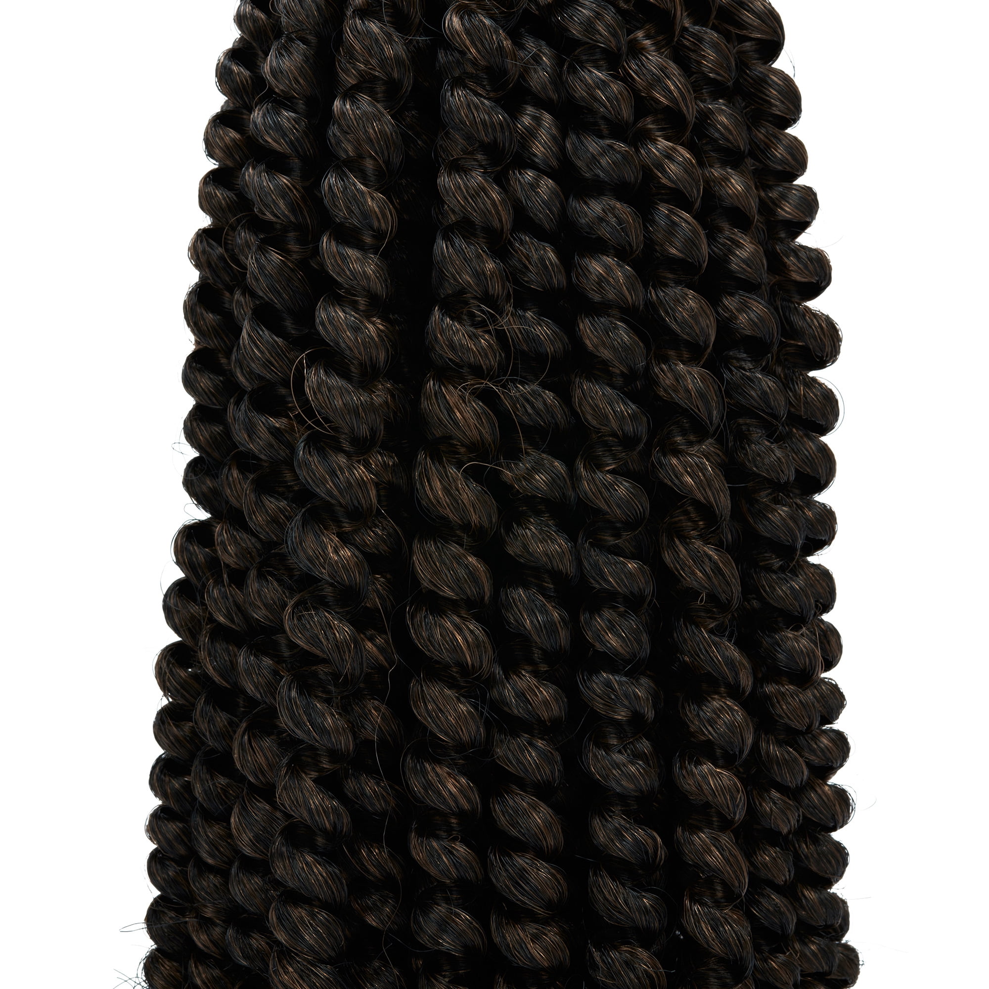 Spring Twist Haarverlängerung – 8 Packungen à 20,3 Cm, #1B Schwarz, Bomb Twist, Vorgedreht, Aus Kunsthaar