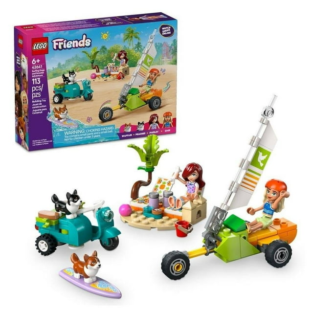 Set LEGO Friends Mascotas Surfistas y Aventura sobre Ruedas