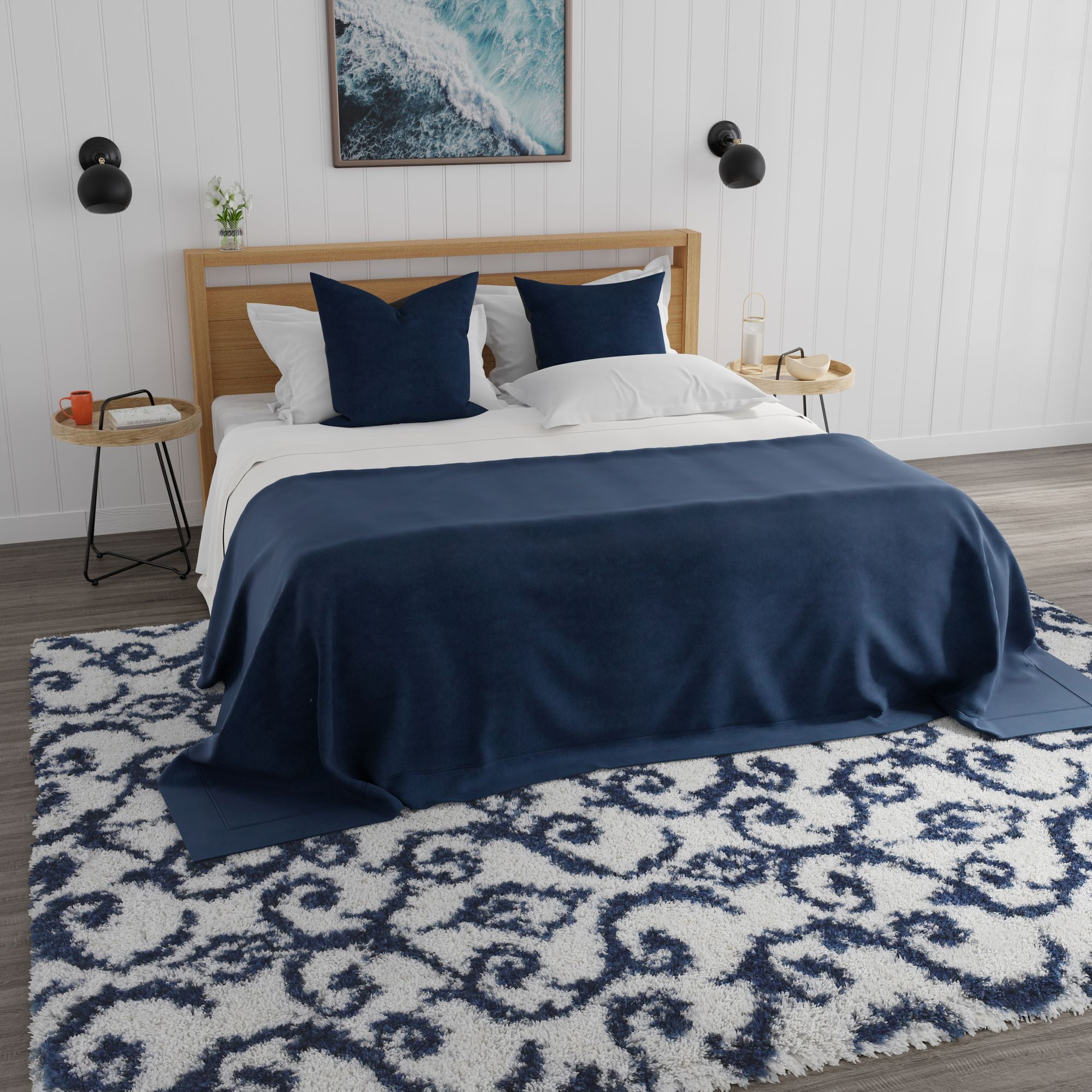 Mason Brooks Indigo Shag CG35A Transitional Geometric 2'6" X 4' Area Rug