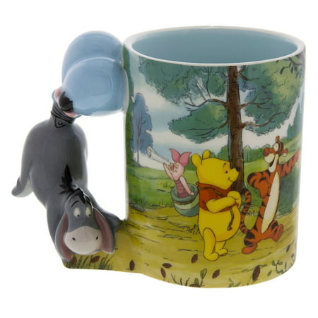 Disney Parks Winnie the Pooh Caracter Handle Eeyore 12oz Coffee Mug
