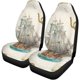 thumbnail image 2 of Juego de 2 Fundas para Asiento de Coche ABPHQTO Patrón Vintage Barco Pirata de Vela Antigua Universal, 2 of 4