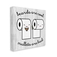 thumbnail image 3 of Stupell Industries Beards Vs. Mullets Toilet Paper Bathroom Humor Expression Graphic Art Gallery Wrapped Canvas Print Wall Art, Design by Daphne Polselli, 3 of 5