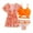 Orange3015, variant on RUTAYY Girls Swimsuits 3pc Swimsuit Cover Up Top With Beach Shorts Skirt Kids Swimming Surfing Swimwear Pool Brazilian Beachwear, 8-9 Years
