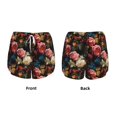 thumbnail image 5 of Lsque Rose Flowers Printed Women's Running Shorts with Liner Pockets,Elastic Quick Dry Workout Athletic Gym Yoga Shorts,Womens High Waist Shorts-Medium, 5 of 9