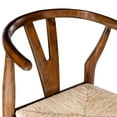 thumbnail image 6 of Boraam Wishbone Counter Height Bar Stool with Woven Rush Seat in Cappuccino Finish, 6 of 7