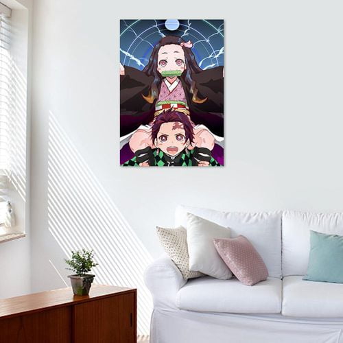 Taicanon Demon Slayer Characters Poster Anime Manga Room Decoration  Pictures Coated Paper Posters(Style9) 