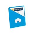 thumbnail image 1 of Pendaflex Project Folder,w/Slash Pocket,3-Hole Punched,Ltr.,25/PK,BE, 1 of 2