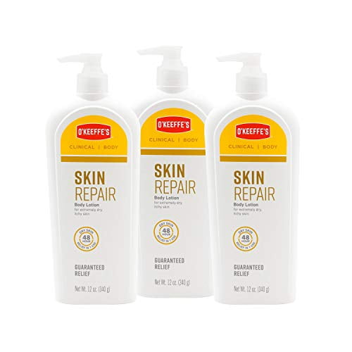 O'Keeffe's Skin Repair Body Lotion and Dry Skin Moisturizer, 12ounce Pump Bottle, Pack of 3