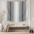 thumbnail image 5 of Gray Vertical Stripes Large Tapestry for Bedroom Wall Hanging Tapestry,Retro Simple Neutral Abstract Lines Ceiling Backdrop Tapestries Poster Blanket Wall Decor for Teens Room Living Room 100" x 59", 5 of 8