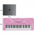 thumbnail image 3 of Teclado Piano Infantil LeeQee de 37 Teclas, Portátil, Rosa, 3 of 6