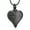 Black, variant on Rose Flower Heart Cremation Jewelry for Ashes Urn Necklace for Women Men Memorial Gift