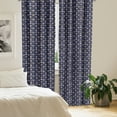 thumbnail image 2 of Ambesonne Cartoon Curtains, Owls Starry Night, Pair of 28"x95", Indigo and Multicolor, 2 of 5