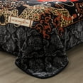 thumbnail image 6 of NC Plush Fleece Blanket For Bed,Lightweight Soft Black Red Floral Blanket,Queen 75"x91", 6 of 6