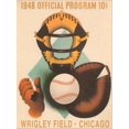 thumbnail image 2 of Art.com Wrigley Field Poster with Phantom Catcher Stretched Canvas Print Wall Art, 12" x 16", 2 of 4