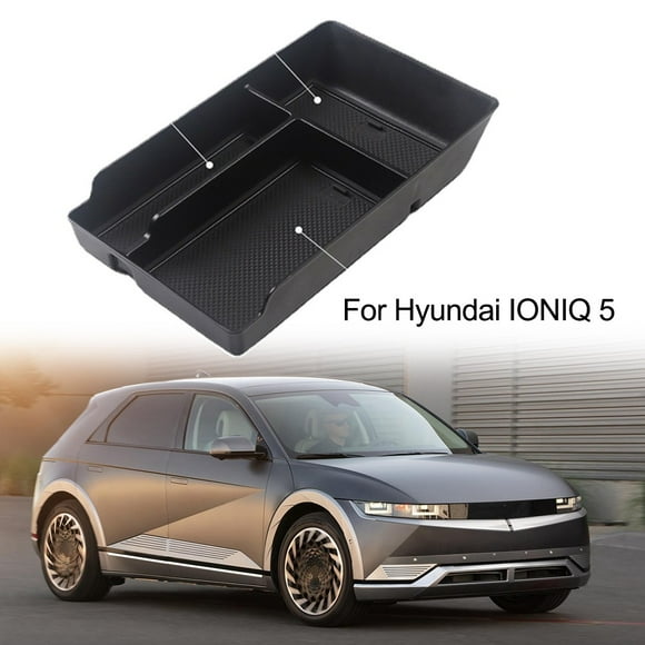 Interior Parts For Hyundai IONIQ 5 2021 Armrest Storage Box Organizer Tray Center Console Stowing Tidying Black Car Accessories