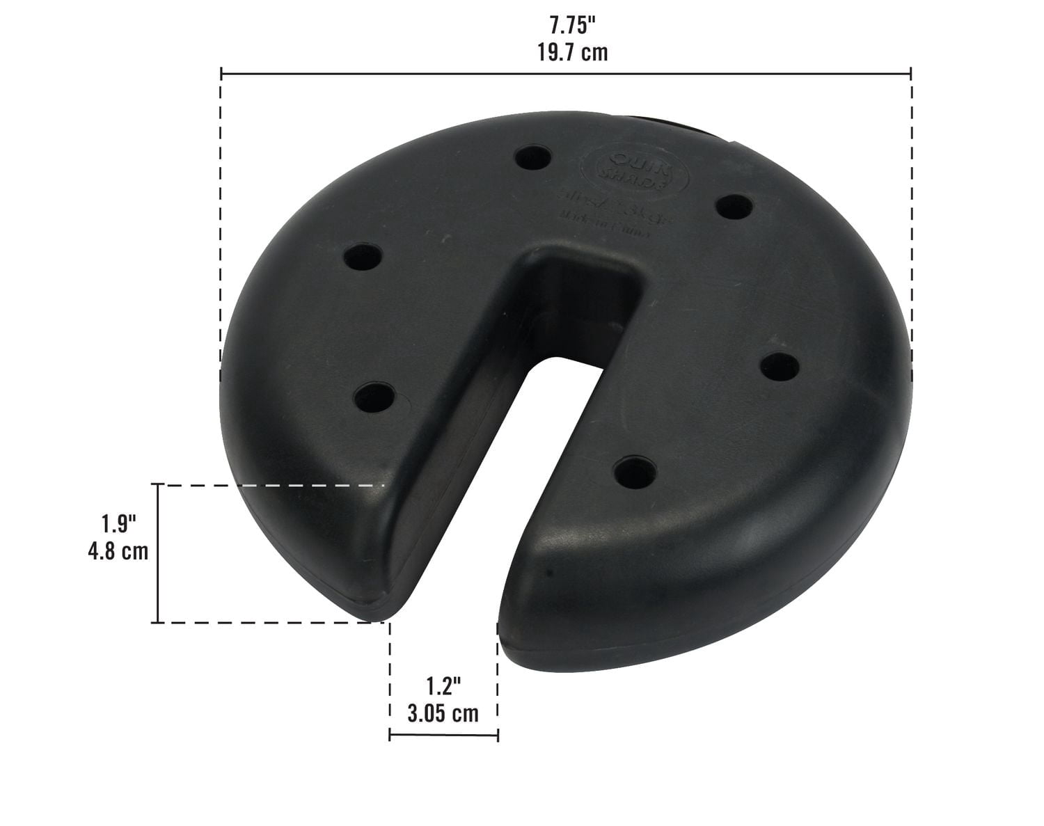 Quik Shade Set of 4 Heavy Duty Weight Plates for Securing Instant and Pop-Up Canopies and Tents
