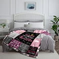 thumbnail image 4 of Wife Gifts Blanket, Wedding Anniversary Romantic Gifts for Wife, Wife Birthday Gifts from Husband, Presents for Wife, to My Wife Gifts, Mothers Day Wife Gift, Cozy Throw Blanket 60" x 50", 4 of 5