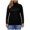 Black, variant on Plus Size High Neck Tops Womens Casual Solid Color Soft Cotton Basic Thermal Tee Shirts Long Sleeve (XL, Pink)