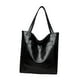 thumbnail image 4 of Bolso de hombro para mujer, de piel sintética, de gran capacidad, moderno, con bolsillo Negro, 4 of 9