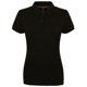 thumbnail image 1 of Henbury - Polo de manga corta de micro-fibra para mujer (Negro), 1 of 2