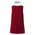 thumbnail image 7 of QAFOPEH Women V Neck Sleeveless Mid-Length Solid Color Basic Tank Top, 7 of 7