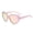 Pink2, variant on FEISHENTT Stylish Heart Shaped Polarized Sunglasses Retro Oversized Fashion Eyewear For Outdoor Activities And Daily Wear