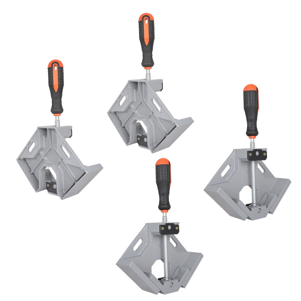 findmall 4 Pack Right Angle Clamp 90 Degree Wood Corner Clamps With Adjustable Swing Jaw