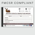 thumbnail image 2 of 10 Pack Detailed Driver Vehicle Inspection Report Book - 2-Ply Carbonless, 5.5" x 8.5", 35 Sets of Forms Per DVIR Book, Pre-Trip Checklist Log for Truck Drivers, FMCSR Compliant with Easy Tear-Out, 2 of 7
