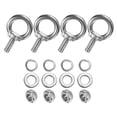 thumbnail image 1 of Uxcell 4-Sets Stainless Eyebolt M8x20mm Shoulder Lifting Eye Bolt with Nuts Washers Male Screw Thread Ring, 1 of 2