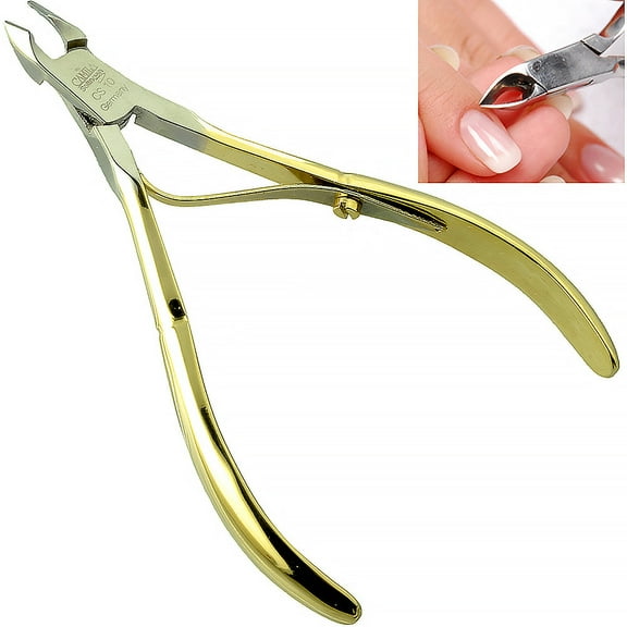 4" Gold Plated Cuticle Cutter - 7mm Blade
