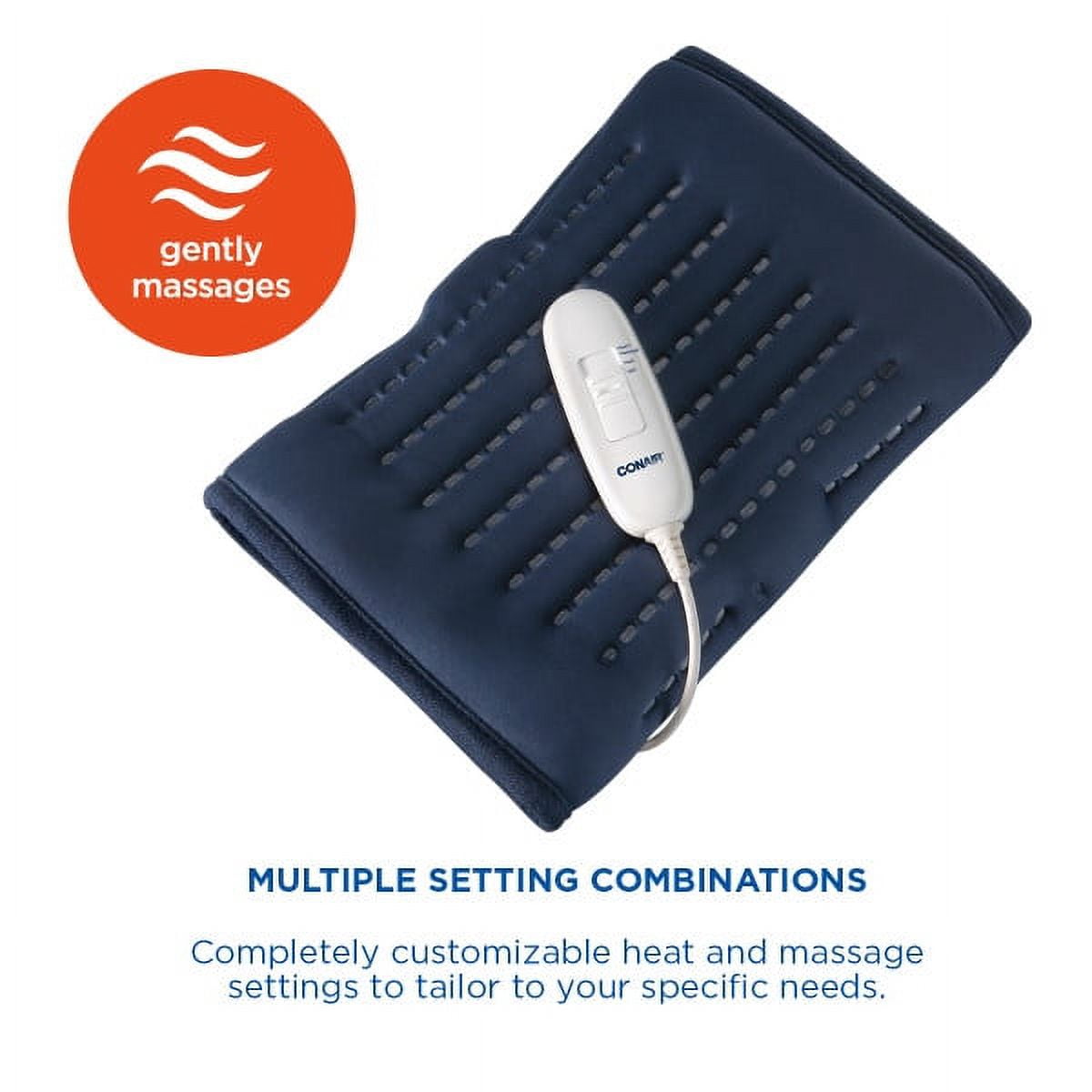 ConairComfort Massaging Heating Pad Soothing Heat and