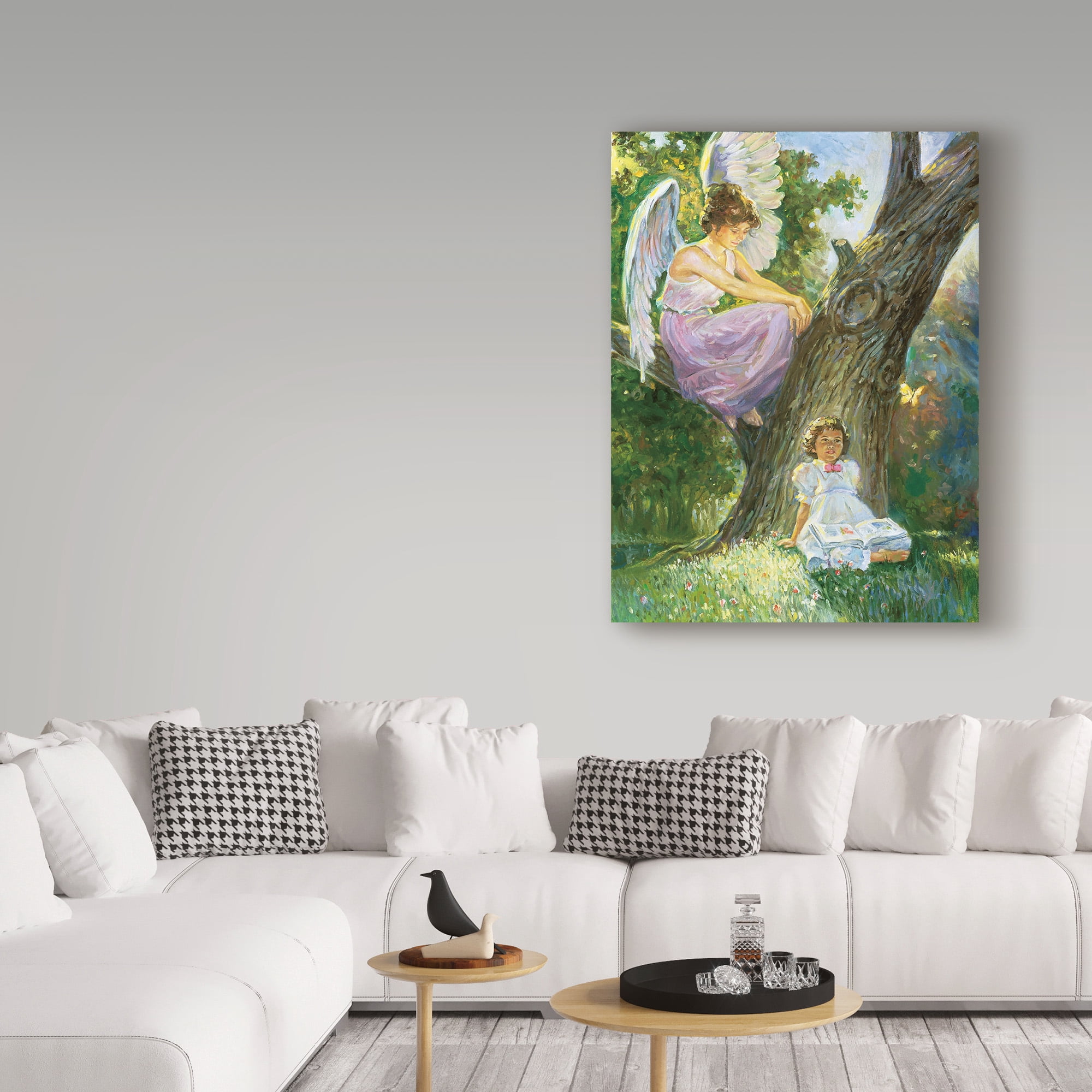 Trademark Fine Art 'Guardian Angel Trees' Canvas Art by Hal Frenck