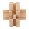 thumbnail image 2 of Bloqueo de rompecabezas de madera, bloqueo de rompecabezas de madera, juguetes de desbloqueo de madera, rompecabezas entrelazado de madera optimizado para la excelencia, 2 of 5