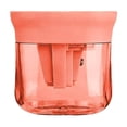 thumbnail image 2 of Manual Pencil Sharpener with Lid - Compact 3-Hole Design, Portable Handheld Sharpener for Home and Office, Orange, JKODE, 2 of 9