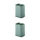 thumbnail image 2 of Injueey Caja de soporte de almacenamiento de palillos, rejillas dobles, cucharas, espátula, organizador, drenaje Simple para baño, cocina, comedor, Verde 2piezas Injueey CBP185433, 2 of 6