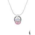 thumbnail image 2 of Delight Jewelry Silvertone Domed Multi Color PharmD Silvertone Grandmother Ring Charm Necklace, 18", 2 of 4
