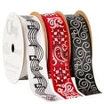 thumbnail image 5 of (4 pack) Offray Ribbon, Black 7/8 inch Single Face Satin Polyester Ribbon, 9 feet, 5 of 10