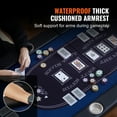 thumbnail image 4 of VEVOR 10 Player Foldable Poker Table, Blackjack Texas Holdem Poker Table with Padded Rails and Stainless Steel Cup Holders, Portable Folding Card Board Game Table, 4 of 9