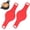 Red, variant on Silicone Bread Sling for Dutch Oven, Non Stick Reusable Bread Mat, 2PCS Sourdough Sling for Breads Making Accessories & Sourdough Gifts,Reusable Breads Baking Mat with Long Handles,22.4