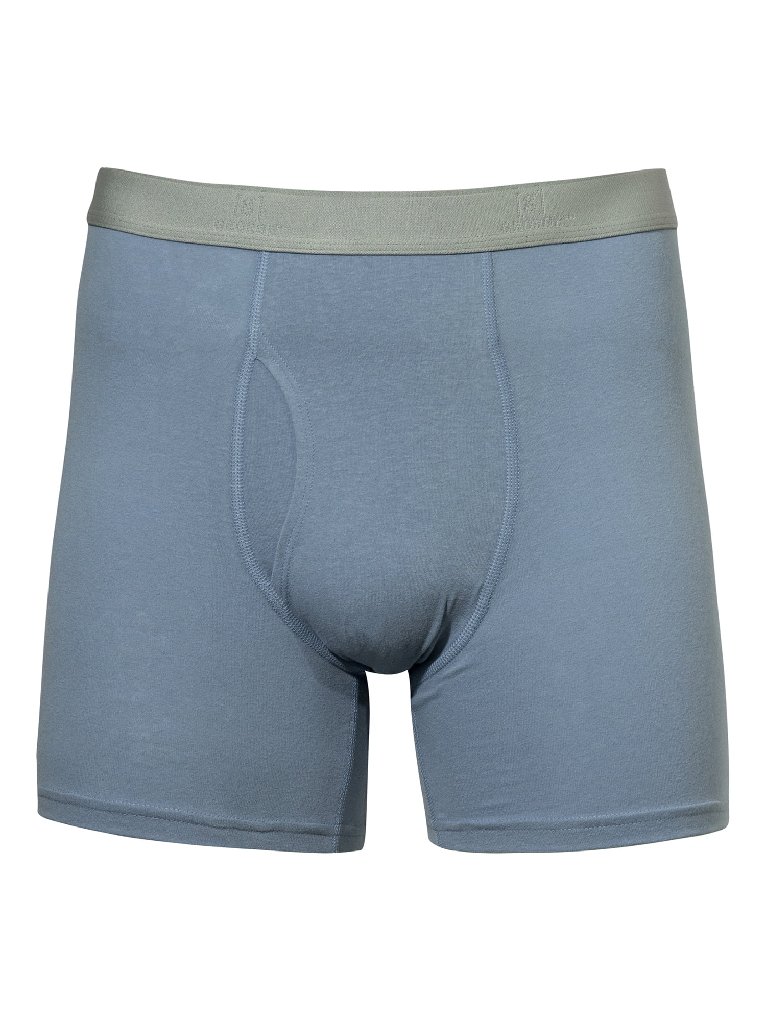 George Men's Cotton Stretch Regular Leg Boxer Briefs, 6-Pack