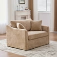 thumbnail image 5 of Arouseden 43.9" Brown Oversized Accent Chair,Wide Accent Chair ,Chenille Big Comfy Chair,Upholstered Armchair,Modern Oversized Chairs for Living Room, 5 of 12